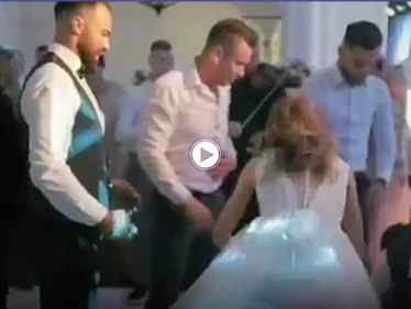 بالفيديو|| الكاميرا تلتقط لحظات مروّعة أثناء إصابة عريس بالشلل خلال زفافه وردة فعل العروس