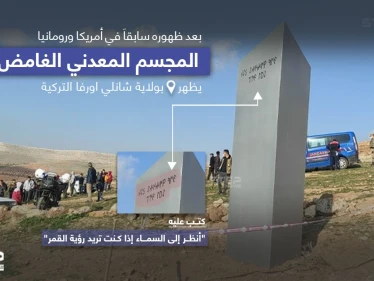 مجسم معدني يظهر في تركيا.. والغموض يخيم على التحقيقات حوله