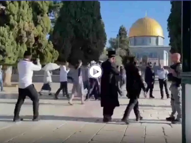 بالفيديو || مجموعات من المستوطنين تقتحم المسجد الأقصى والخارجية الفلسطينية تعلق