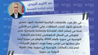 وزير الدفاع التونسي يتوعد بإعادة العلاقات مع النظام السوري في حال فوزه بالانتخابات