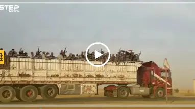 شاهد بالفيديو|| قوافل النظام السوري تدخل محيط الرقة، وعناصره يرددون "بالروح بالدم نفديك يا بشار"
