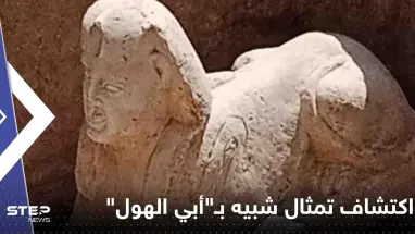 مصر.. اكتشاف تمثال جديد شبيه بـ"أبي الهول" (صور)