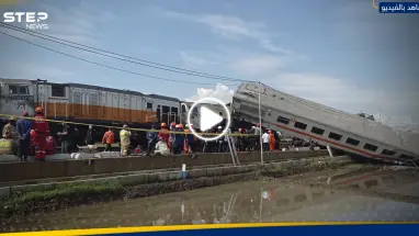 قتلى وجرحى في تصادم بين قطارين في إندونيسيا (فيديو)