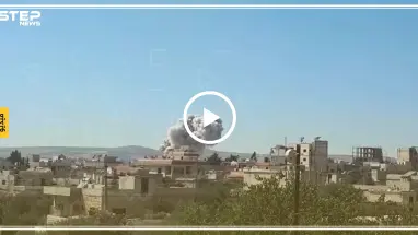 شاهد بالفيديو|| الدمار الذي خلفه الطيران الروسي بصواريخ شديدة الانفجار في كفرنبل