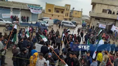 صور للمظاهرات في الشمال السوري بذكرى الثورة السورية الثامنة