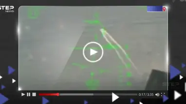 شاهد|| لحظة مطاردة مقاتلات روسية زوارق أوكرانية سريعة والانقضاض عليها وتدميرها