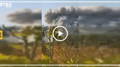 شاهد بالفيديو|| مدني من إدلب يوثّق لحظة استهدافه بغارة جويّة ويُكمل أكله للرمان