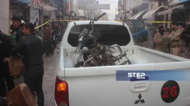 انفجار دراجة ناريّة مفخخة وسط مدينة الباب، توقع جرحى من المدنيين