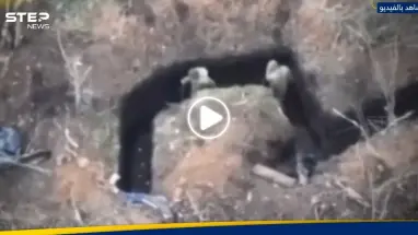 شاهد ما فعلته مسيرة روسية بجنديين أوكرانيين داخل خندق.. وكيف دمرت قوات بوتين دبابة سويدية