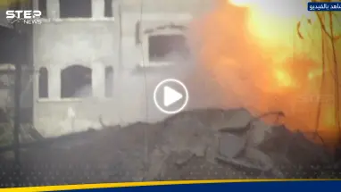 شاهد|| لحظة استهداف كتائب القسام لدبابة "ميركافا" إسرائيلية شمال غزة