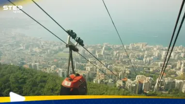 تعطل تلفريك جونية بعد اصطدام مقطورتين.. وعالقون في سماء لبنان (فيديو)