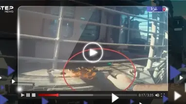 فيديو لمقاتل من كتائب القسام يثير ضجة كبيرة.. شاهد ماذا فعل بجرافة إسرائيلية