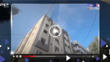 شاهد|| الجيش الإسرائيلي يستهدف بشكل مباشر سطح مستشفى الشفاء بغزة