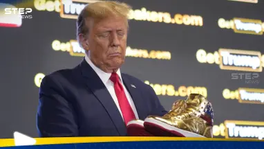 شاهد|| مجموعة أحذية ترامب الذهبية تباع بالكامل بعد ساعات من إطلاقها