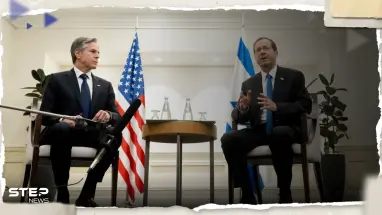 ثالث زيارة للمنطقة.. بلينكن يعلّق على الهدنة في غزة خلال لقائه الرئيس الإسرائيلي