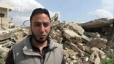 شاهد ما خلفه القصف الروسي على مدينة كفرزيتا شمال حماة