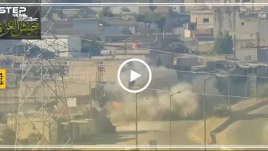 لحظة تدمير دبابة "T72" مزودة بكاسحة ألغام في ريف حماة الشمالي (فيديو)