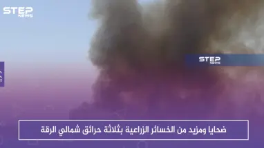 ضحايا ومزيد من الخسائر الزراعية بثلاثة حرائق شمالي الرقة