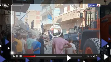 قتلى وجرحى في انهيار عقار مأهول بالسكان في مصر (فيديو)
