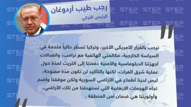 أول تعليق لـ الحكومة التركية على لسان الرئيس التركي "رجب طيّب أردوغان" حول الانسحاب الأمريكي من مناطق شمال شرق سوريا