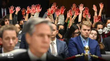 "لا للحرب في غزة".. محتجون يقاطعون كلمة بلينكن في الكونغرس الأمريكي (فيديو)