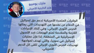 وزير الخارجية الأمريكي يعلن دعم بلاده لحق إسرائيل بالدفاع عن نفسها عبر مهاجمة إيران في سوريا