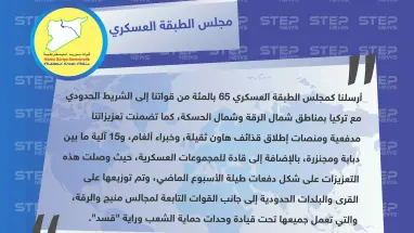 مجلس الطبقة العسكري التابع لـ"قسد" يكشف حجم التعزيزات التي أرسلها إلى الحدود مع تركيا