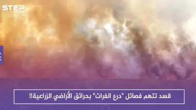 قسد تتهم فصائل "درع الفرات" بحرائق الأراضي الزراعية!!