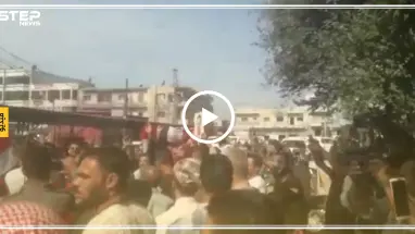 الحماس يدفع بالمئات من الأهالي في الخروج بمسيرات مؤيدة للنظام السوري، شاهد ماذا فعل أهالي منبج