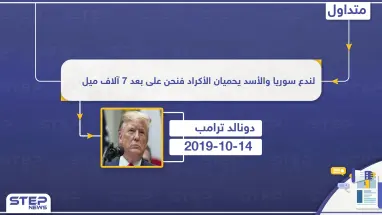 ترامب: لندع سوريا والأسد يحميان الأكراد فنحن على بعد 7 آلاف ميل
