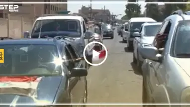 جانب من عودة الأهالي إلى مدينة القصير بريف حمص تم بثه على إعلام النظام