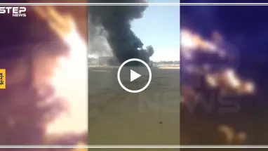شاهد بالفيديو || انفجار صهريج وقود بطريقة مروعة في إعزاز يوقع جرحى