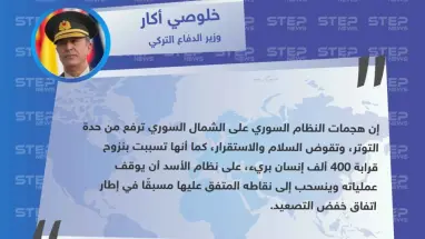 وزير الدفاع التركي : على نظام الأسد أن يوقف عملياته في شمال سوريا