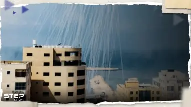 بالفيديو|| إسرائيل تقصف غزة بقذائف فسفورية