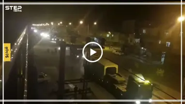 شاحنات تركية تحمل دشم وجدران اسمنتية تتجه نحو الأراضي السورية مروراً بمدينة أقجة قلعة التركية
