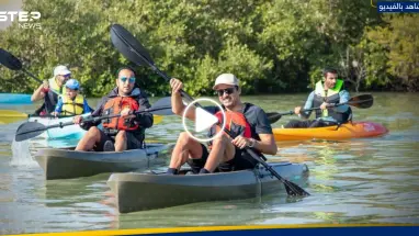 شاهد|| أمير قطر يمارس التجديف في اليوم الرياضي للبلاد