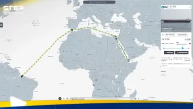 خريطة كشفت المسار.. صواريخ الحوثي طالت سفينة متجهة نحو إيران