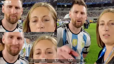 مشجعة أرجنتينية تحتل مواقع التواصل بسبب ميسي