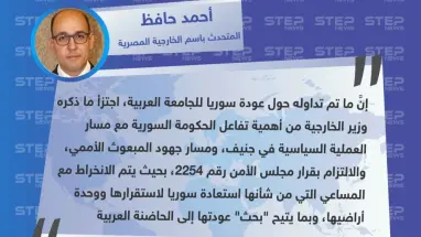 الخارجية المصرية تتراجع عن تصريحات وزير خارجيتها حول عودة سوريا للجامعة العربية، وتطالب حكومة الأسد بالالتزام بالعملية السياسية ل"بحث" آلية عودتها.