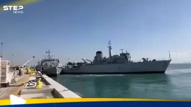 شاهد|| لحظات فصلت عن الكارثة.. اصطدام "محرج" بين سفينتين حربيتين بريطانيتين