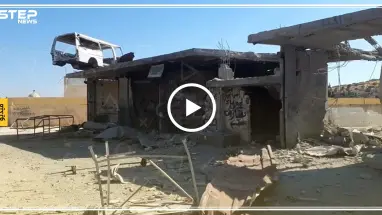 مشاهد مأساوية مما خلّفته الحملة العسكرية على بلدة معرة حرمة جنوب إدلب