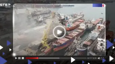 بالصور|| انفجار يهز ميناء توزلا في إسطنبول ويخلف قتيل.. وإعلام تركي يوضح السبب