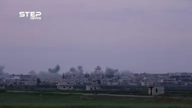 قصف مكثف من قوات النظام على مدينة كفرزيتا بريف حماة الشمالي