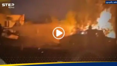 قتلى وجرحى ودمار هائل.. شاهد|| قصف أمريكي على مقار إيرانية بالعراق