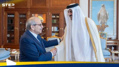 أمير قطر ورئيس وزراء لبنان