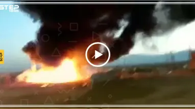 شاهد بالفيديو: شبان لبنانيون يحرقون خيم اللاجئين السوريين في زحلة لبنان