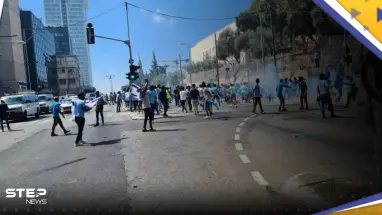 شاهد|| عشرات الإصابات بمواجهات عنيفة في تل أبيب بين الشرطة ولاجئين إريتريين