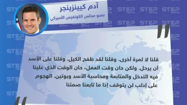 عضو الكونغرس الأمريكي، ينتقد تواطؤ الحكومة الأمريكية بالتعاطي مع حكومة الأسد تجاه ما يحصل في إدلب.