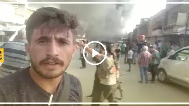 قتلى وجرحى في انفجار سيارة مفخخة وسط مدينة القامشلي (فيديو)