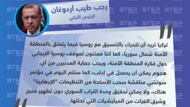رجب طيب أردوغان: يجب حماية المدنيين من أي هجوم يمكن أن يحصل في إدلب، وتركيا تريد أن تتحرك بالتنسيق مع روسيا فيما يتعلق بـ المنطقة الآمنة